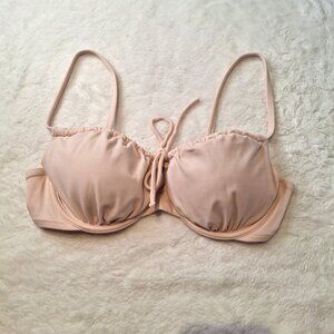Shade & Shore Bikini Top Sz 36B Push up Underwire Removable Pads Cottagecore